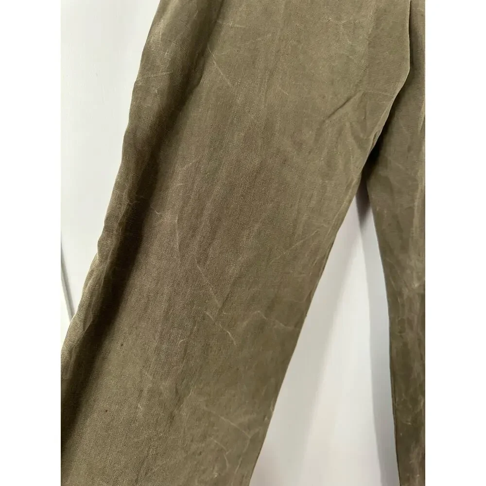 Zara Khaki Lyocell Trouser Pant size XS